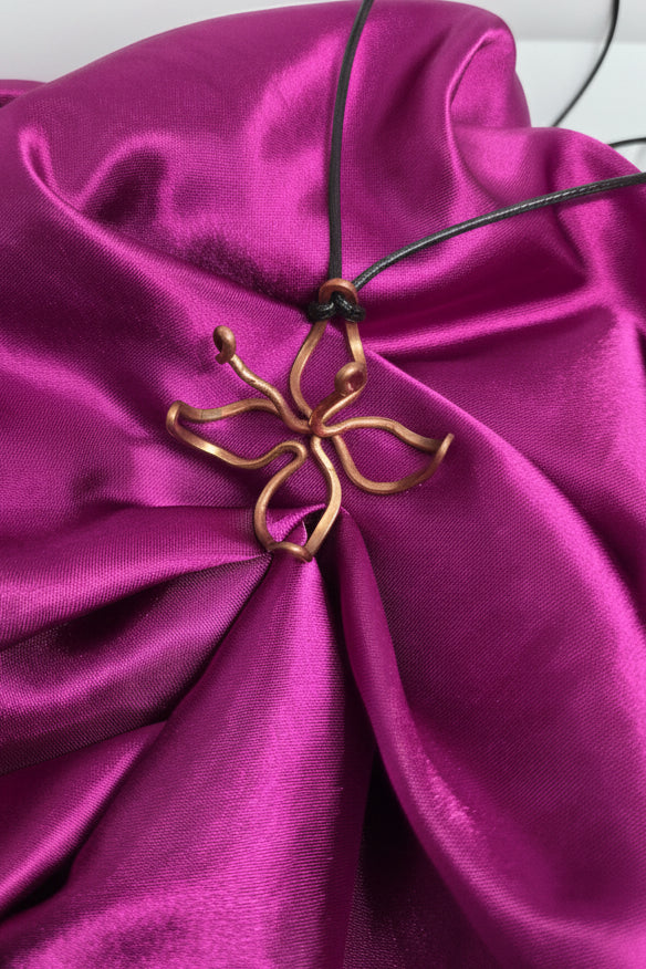 Copper Flower Pendant